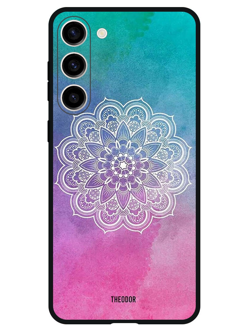Theodor Protective Case Anti Scratch Shock Proof Bumper Cover For Samsung Galaxy S23 FE Flower At Center - Image 1