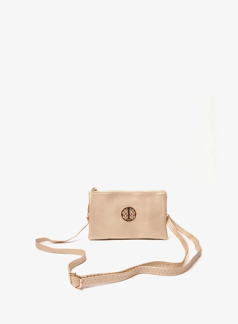 بلو فانيلا Detailed Zip Up Purse
