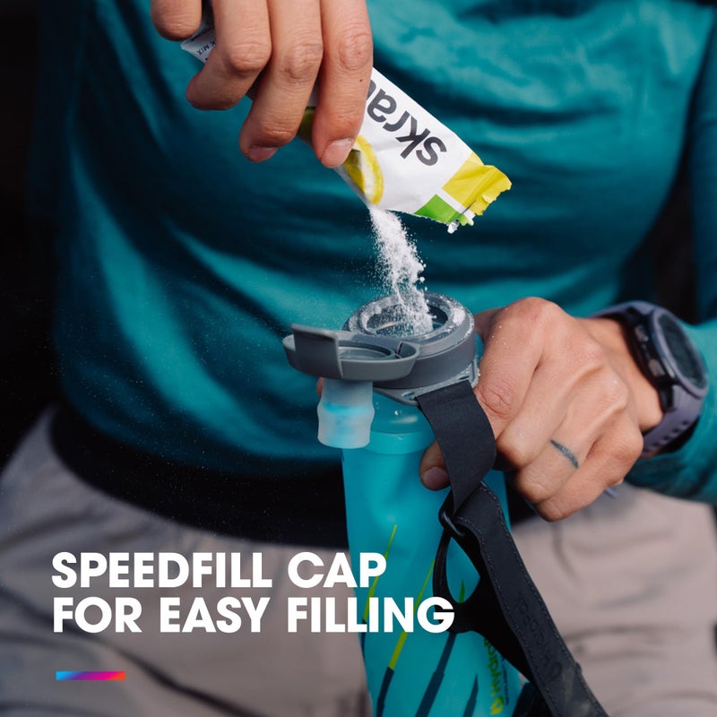 HydraPak SkyFlask Speed IT - Collapsible Insulated Handheld Running Water Bottle (500ml) - Adjustable Strap, Lightweight, Spill-Proof Cap - Image 5