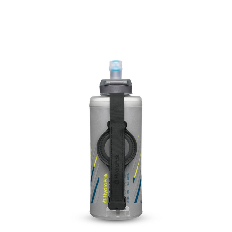HydraPak SkyFlask Speed IT - Collapsible Insulated Handheld Running Water Bottle (500ml) - Adjustable Strap, Lightweight, Spill-Proof Cap - Image 1