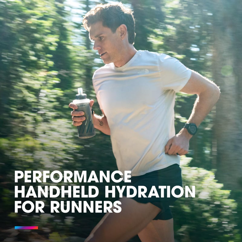 HydraPak SkyFlask Speed IT - Collapsible Insulated Handheld Running Water Bottle (500ml) - Adjustable Strap, Lightweight, Spill-Proof Cap - Image 2