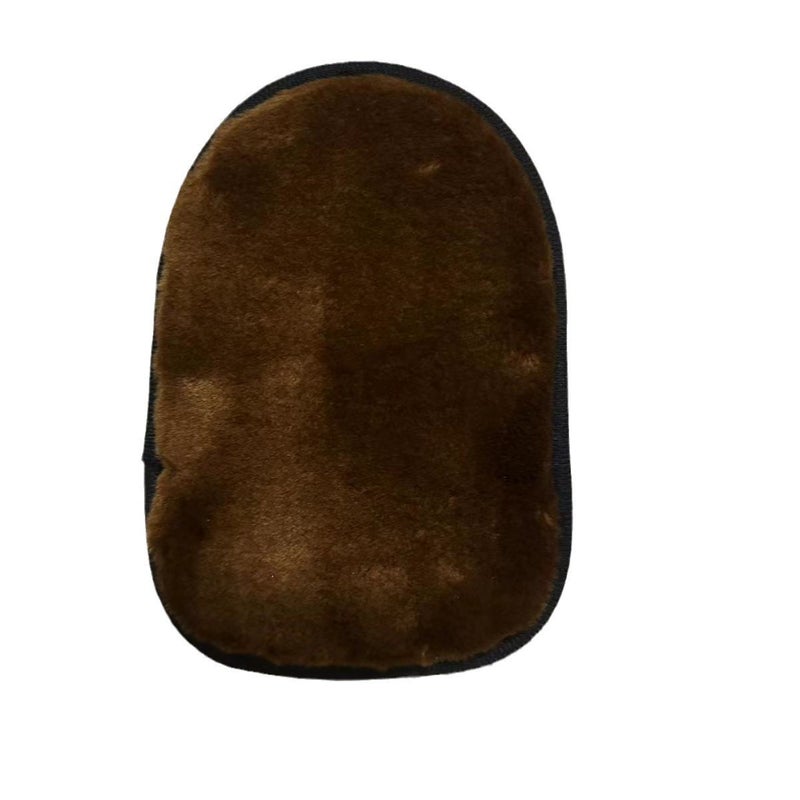 Plush Car Wash Gloves for Waxing and Cleaning Brown 