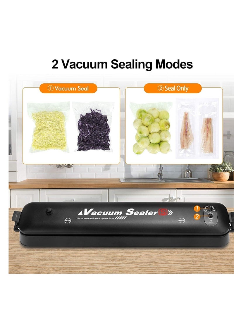 ELTRAZONE Single-touch Portable Food Saver Vacuum Sealer Machine with 2-Functions for Fruits, Nuts, Meat, Sweets, Vegetables, with 50 Pieces Sealed Bags. - Image 4