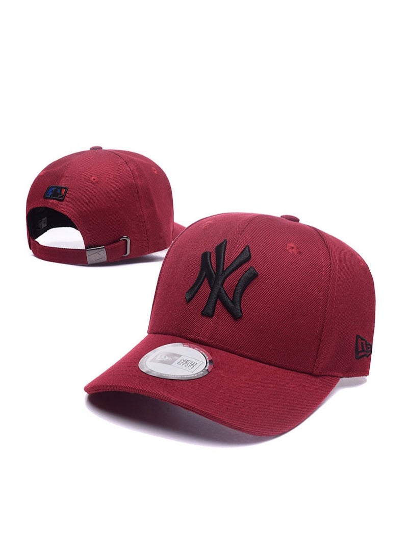 NEW ERA New Era MLB New York Yankees Fashion Sun Hat Outdoor Men's and Women's Sports duckbill Hat Red 
