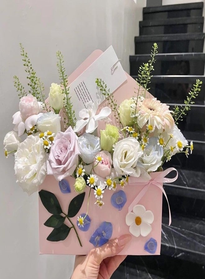 BBJ WRAPS Envelope Flower Boxes for Arrangements Solid Color Korean Floral Box Cardboard Floral Envelope Box Florist Supply, 8.7 x 1.6 x 10.6 Inch - 5 Counts - Image 5