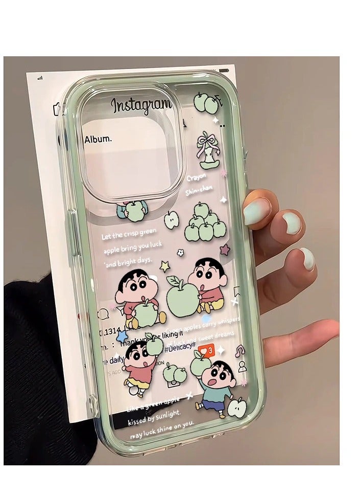 NIBEMINENT Green Apple Xiaoxin Protective TPU Case Cover For iPhone 14, Green