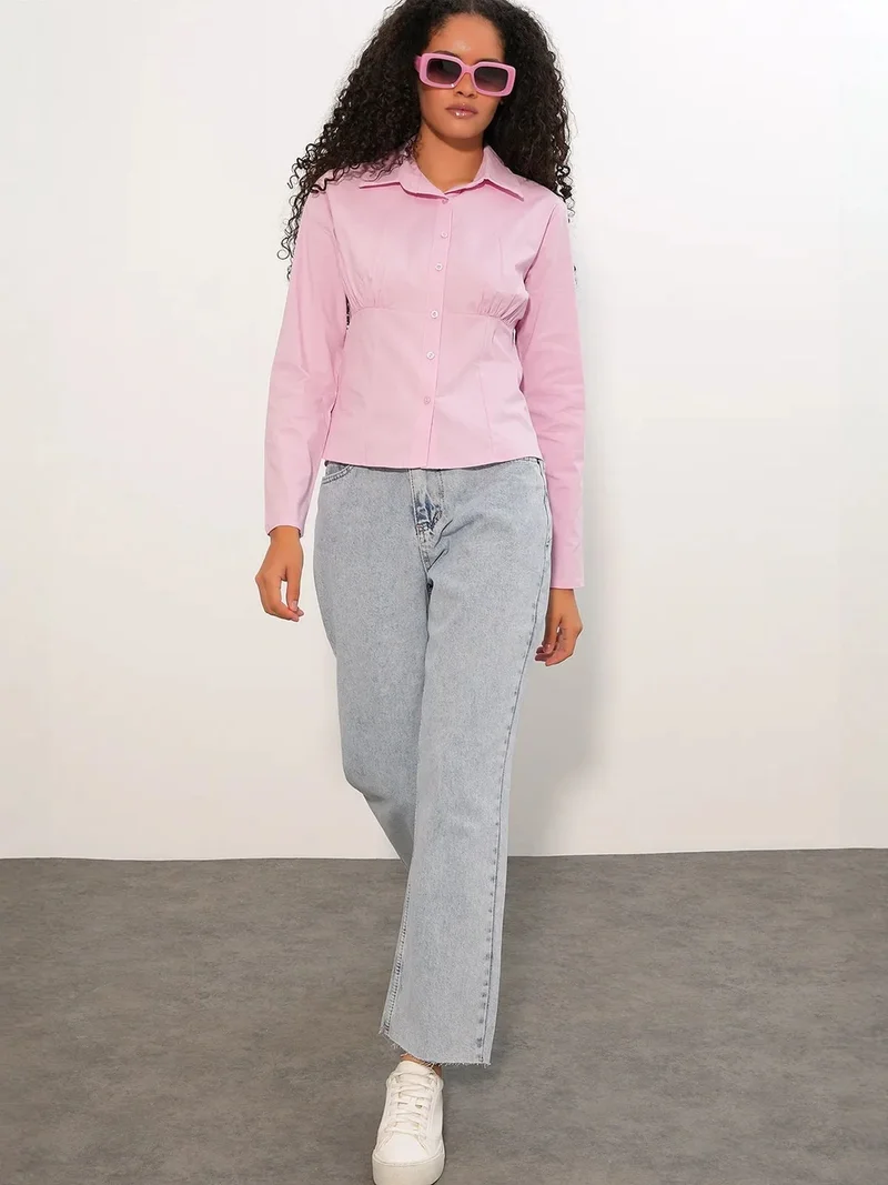 بيغ دارت BDART Fitted Poplin Button-Up Short Shirt