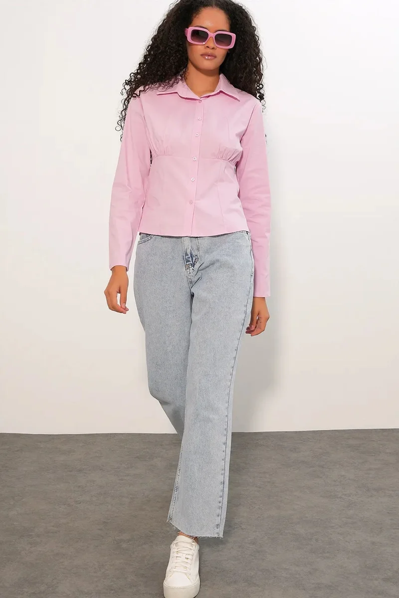 بيغ دارت BDART Fitted Poplin Button-Up Short Shirt