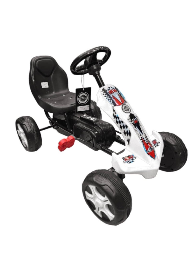 Pedal racing car for children aged 3 to 6 years 