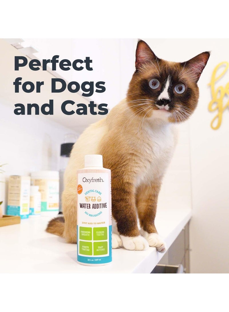 Oxyfresh Premium Pet Dental Care Solution Pet Water Additive: Best Way to Eliminate Bad Dog Breath and Cat Bad Breath - Fights Tartar & Plaque - So Easy, Just Add to Water! Vet Recommended 16 oz. - Image 4