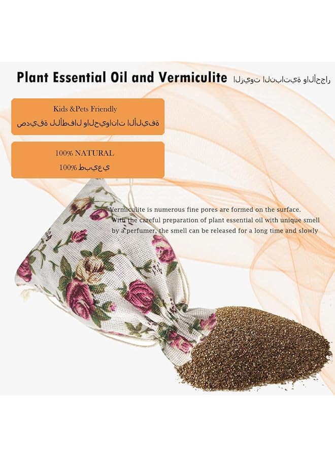 erorex Air Freshener Natural Flower Fragrance Sachet Home Fragrance For Home Cars And Office Strong Effect Lasting For 120 Days 15G Pack 4 Packets - Image 3