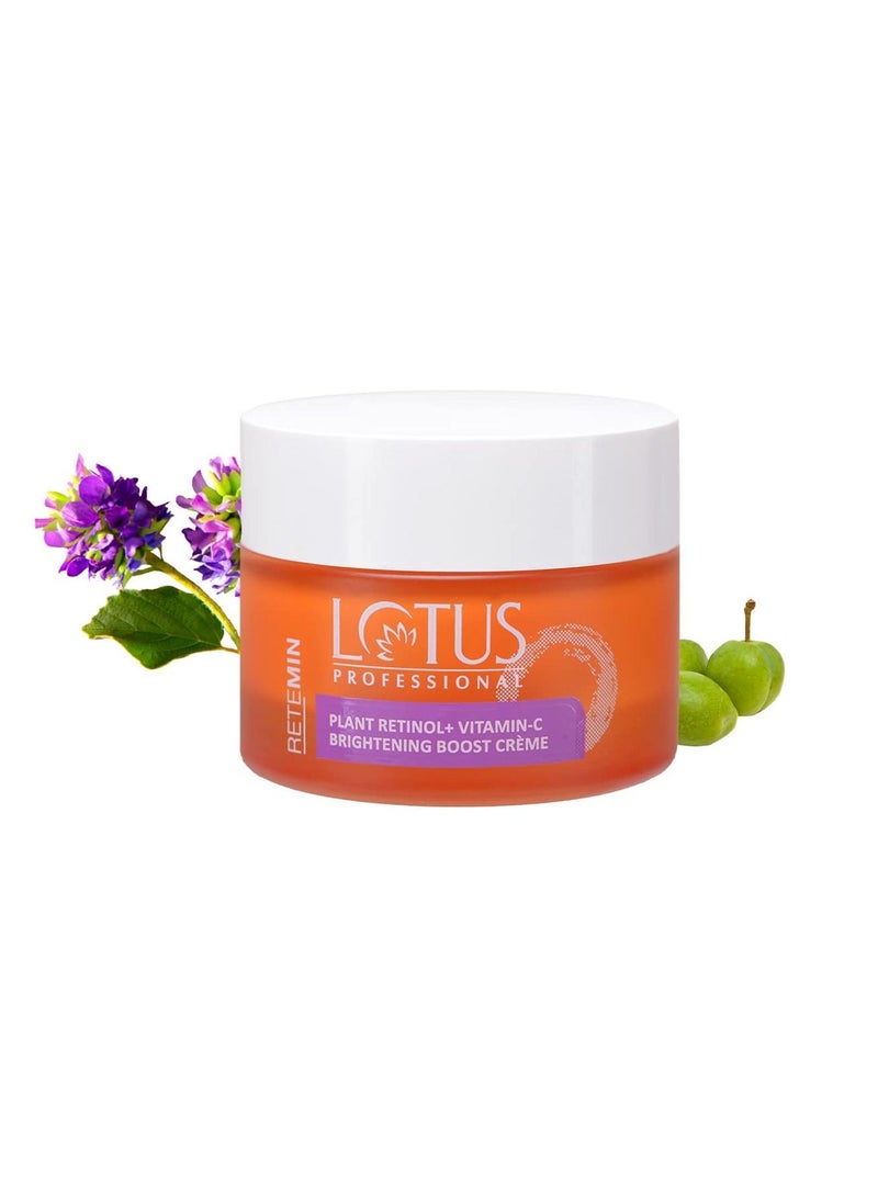 Lotus Professional Lotus Professional Retemin Plant retinol Vitamin C Brightening Boost Crème Whitening and Anti Ageing  Radiant skin Dull and Dry Skin Paraben Free 50g  - Image 2