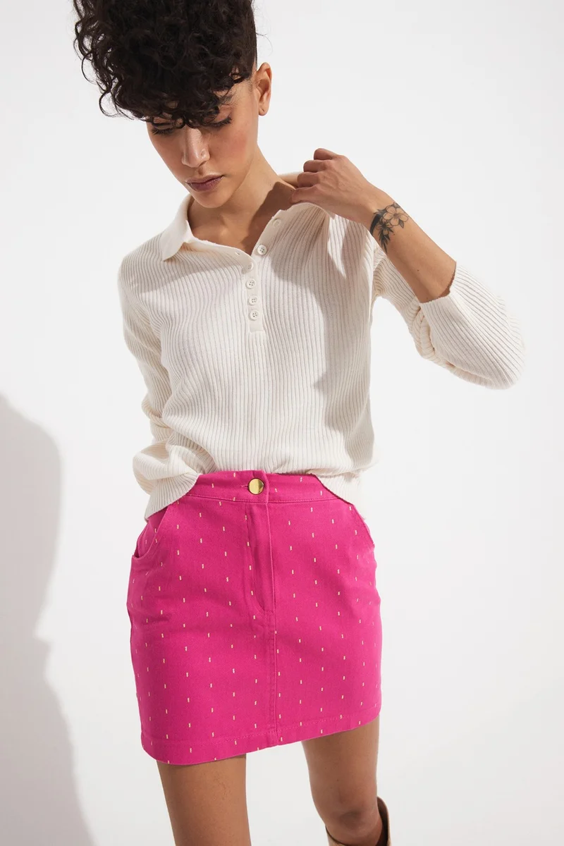 جون Patterned Skirt