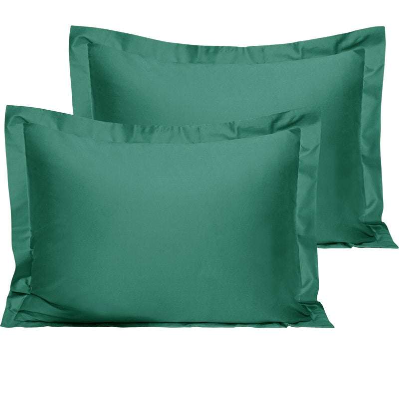 إن تي باي NTBAY COTTON Standard Pillow Shams - 500 Thread Count Cotton Cotton 20x26 Covers 2 Pack Super Super و Breatable 20x26 BADCSES  - Image 1