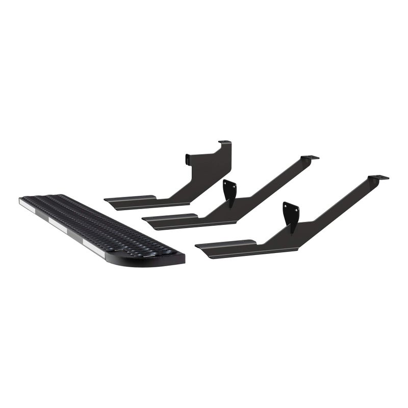 LUVERNE Grip Step XL Steel Passenger Side Running Board Fleet Kit for Ford Transit-150, 250, 350