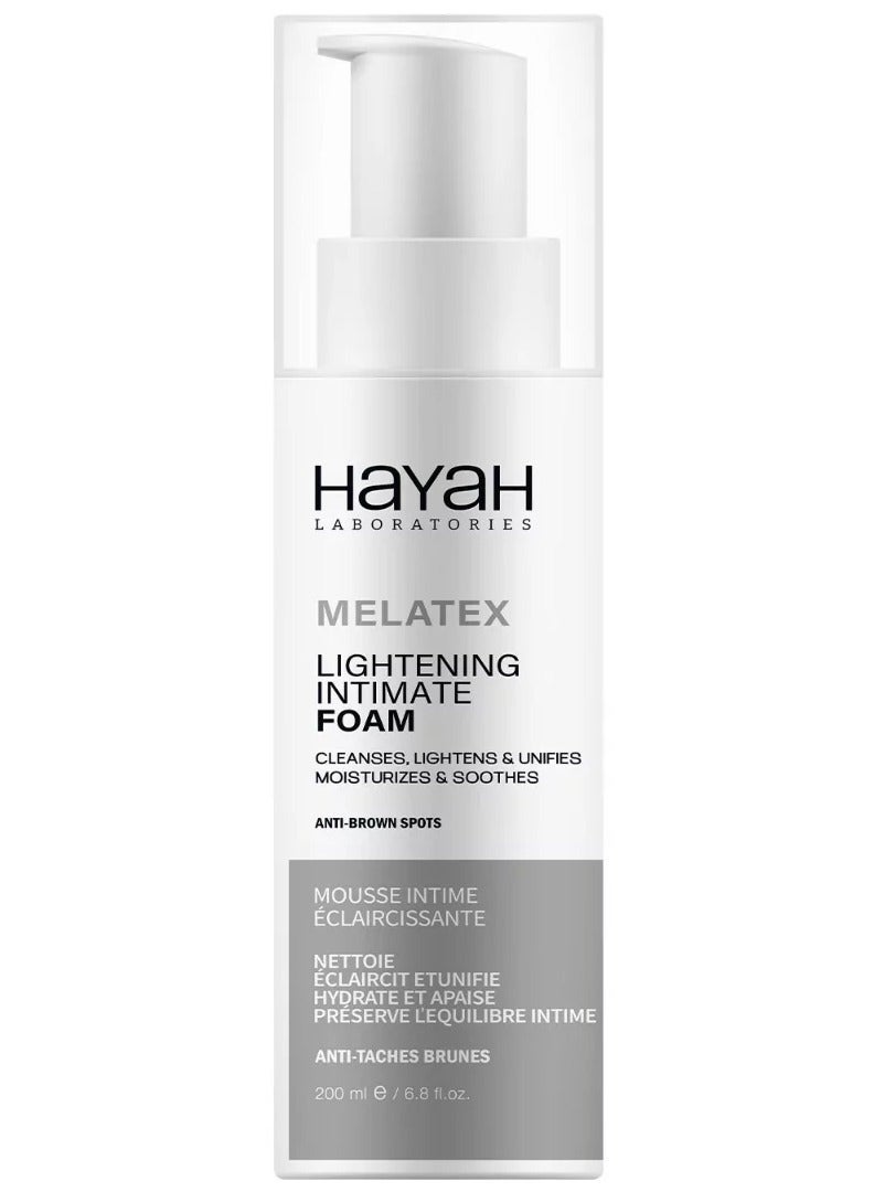 Melatex Lightening Intimate Foam Cleanser