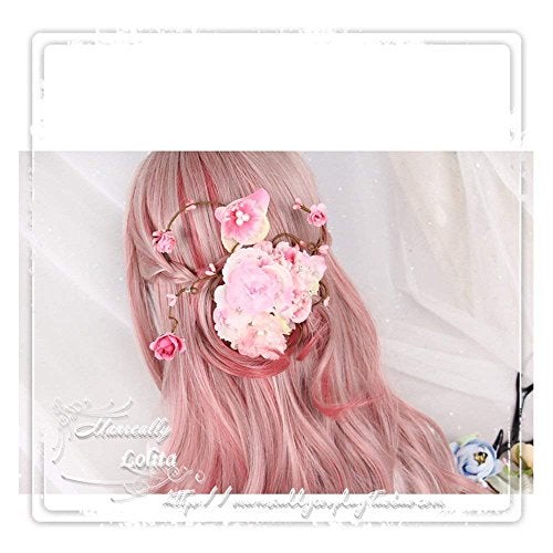 CHC FAIRY Women Girls Natural Looking Daily Wear Cute Light Purple Fluffy Curly Wig Japan Harajuku Sweet Lolita Club Costume Party Hair with Wig Cap - Image 4