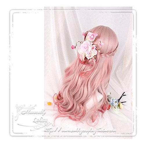 CHC FAIRY Women Girls Natural Looking Daily Wear Cute Light Purple Fluffy Curly Wig Japan Harajuku Sweet Lolita Club Costume Party Hair with Wig Cap - Image 3