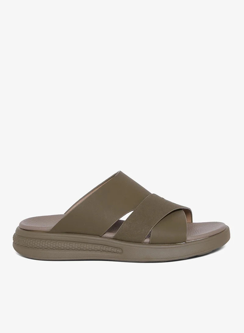 جيومني صنادل عربية مريحة للرجال – صنادل كلاسيكية مفتوحة الأصابع مع سرير مبطن للارتداء اليومي