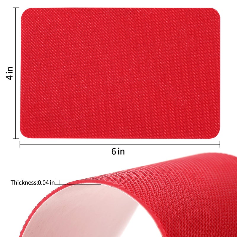Ashoesert Red Bottoms Sole Protector,Shoe Sole Protector for Christian Louboutin High Heels, Anti Slip Shoe Grips Pads Compatible with Louboutin Shoes -2 Pairsï¼ˆ6.0"Ã—4.0",Redï¼‰ - Image 2