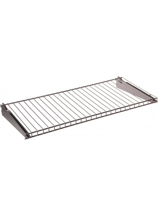 Rubbermaid Rubbermaid Configurations 26" Shelving Kit, Set of 2 Shelves, Titanium, Expandable, Closet, Storage Room, Laundry Room, Garage Organization  - Image 1
