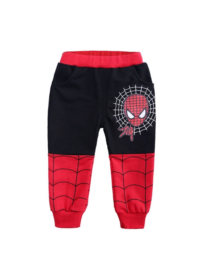 مارفل الرجل العنكبوت سترة ملابس الأطفال الفتيان في منتصف العمر الأطفال دعوى الأطفال الكرتون الرياضة سترة ثلاثة قطعة دعوى - Image 4