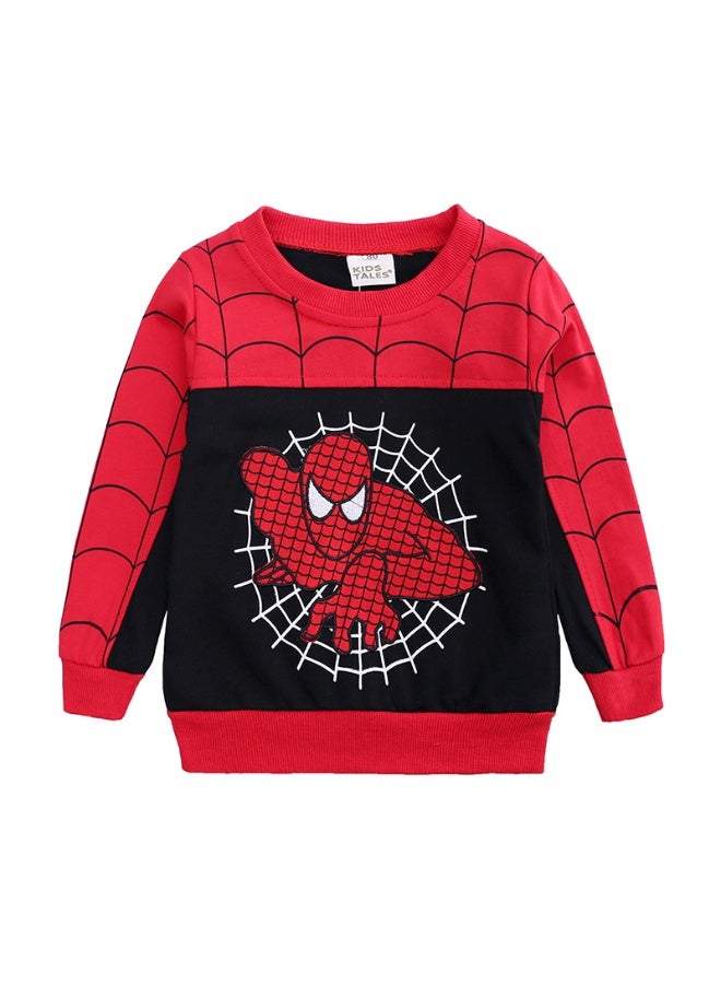 مارفل الرجل العنكبوت سترة ملابس الأطفال الفتيان في منتصف العمر الأطفال دعوى الأطفال الكرتون الرياضة سترة ثلاثة قطعة دعوى - Image 3