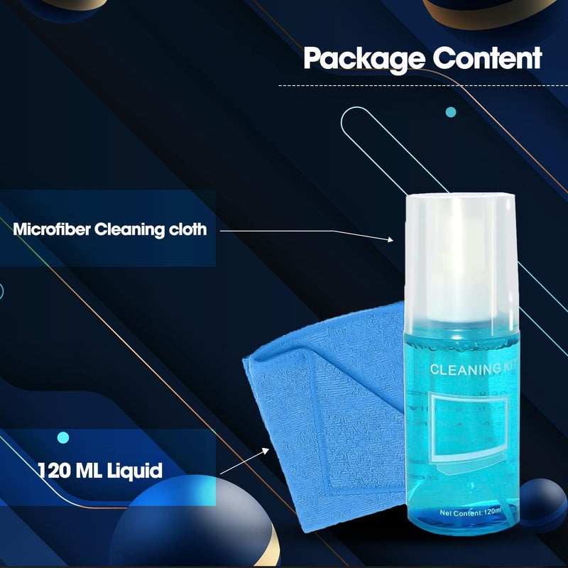 Sounce 2-in-1 LCD LED Screen Wipes, 120ml Spray Screen Cleaner with Microfiber Cloth for Laptops, Mobiles, TVs, Monitors and More All choice modern design - Image 5
