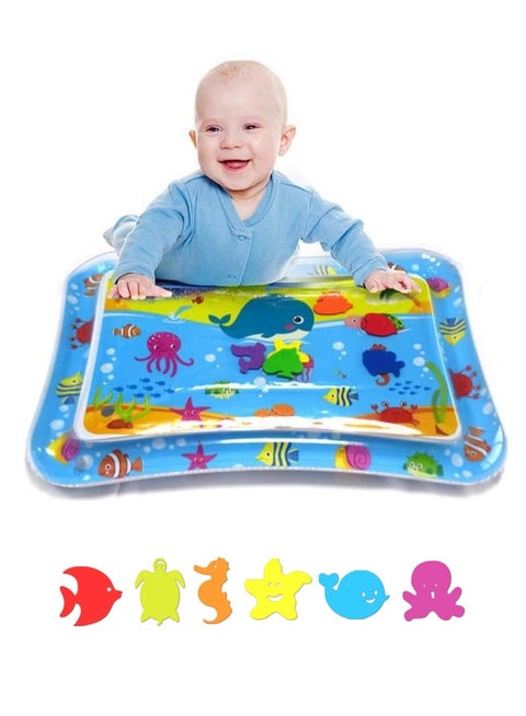 Infant Water Play Mat Safe And Harmless Inflatable Activity Center Spray Water Pad Promoting Baby Motor And Sensory Development