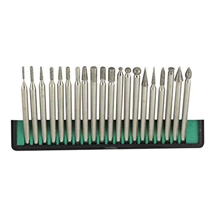 DIY Crafts Diy Crafts 10193 30 Piece Diamond Rotary Burr Drill Bit Set Engraving Tools 3mm Shanks Drill Bit Sets 10 Diamond Burr Multicolor  - Image 1