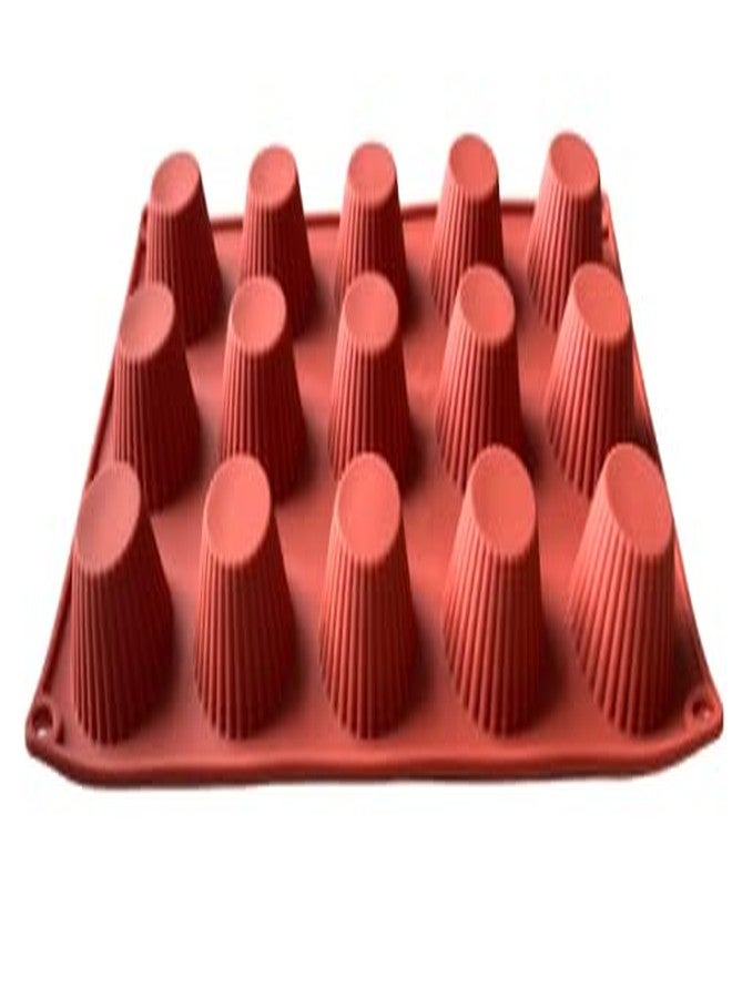 SHOAIB mini Muffin Baking Mould 15-Cavity Muffins and Cupcakes Baking Tray Brownie Cupcake Mold (11x6.5inch) mini Muffins Mould - Image 5