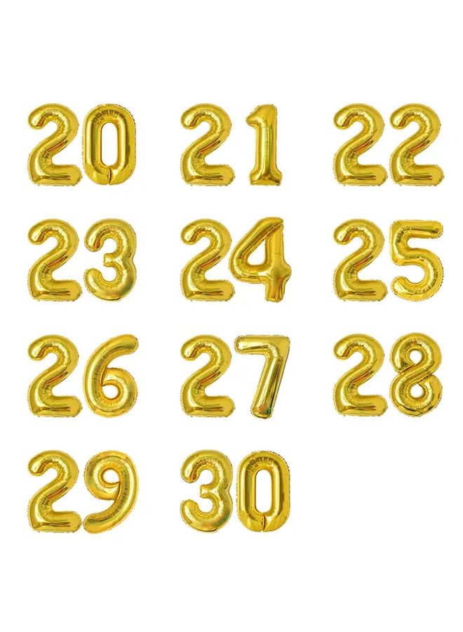 3 Pcs Giant Gold Number Balloons 32 Inch for Birthday Party Anniversary Decor - Image 2