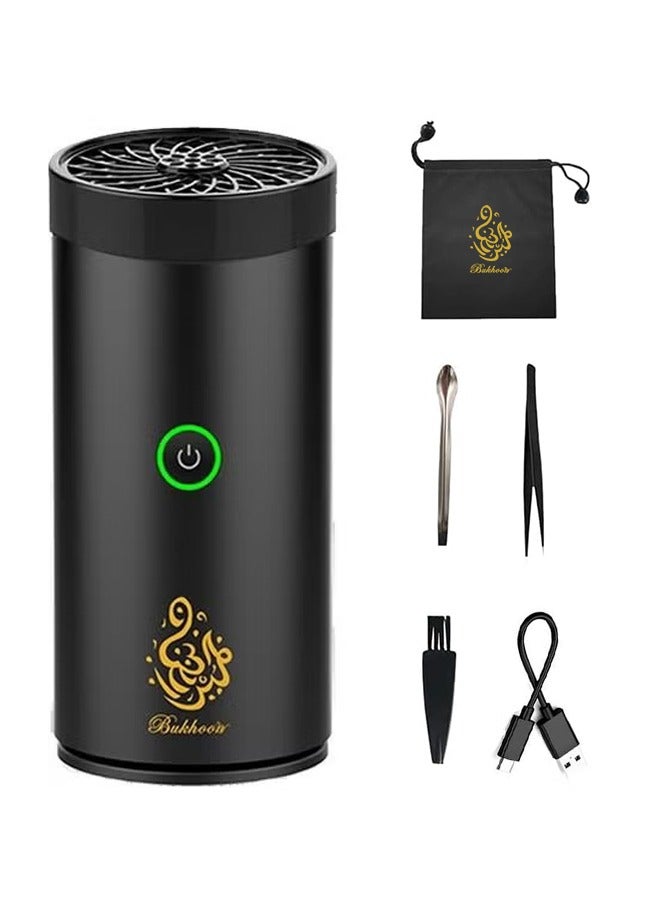 Car USB Mini Type-C Power Rechargeable Incense Burner Decorations 9.8x7.4x6.7 cm