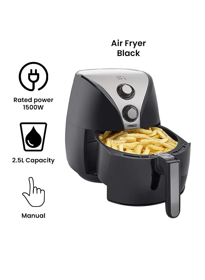 برنسيس مقلاة آيروفراير رقمية 2.5 L 1500 W PRN.182017 أسود - Image 2