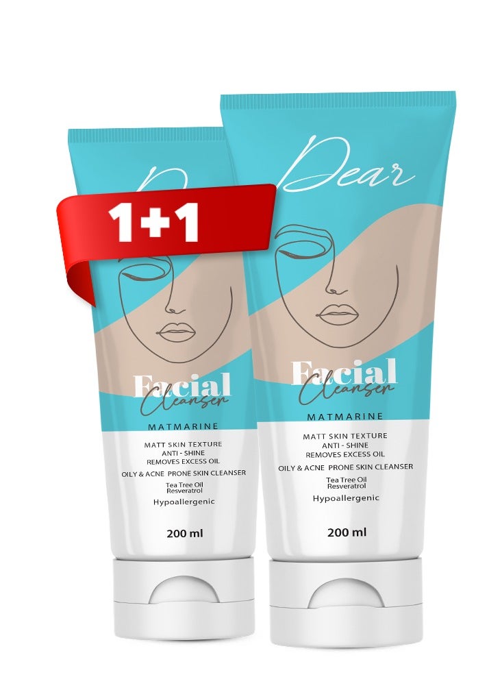 DEAR DEAR FACIAL SKIN CLEANSER 200ML 1+1 OFF 