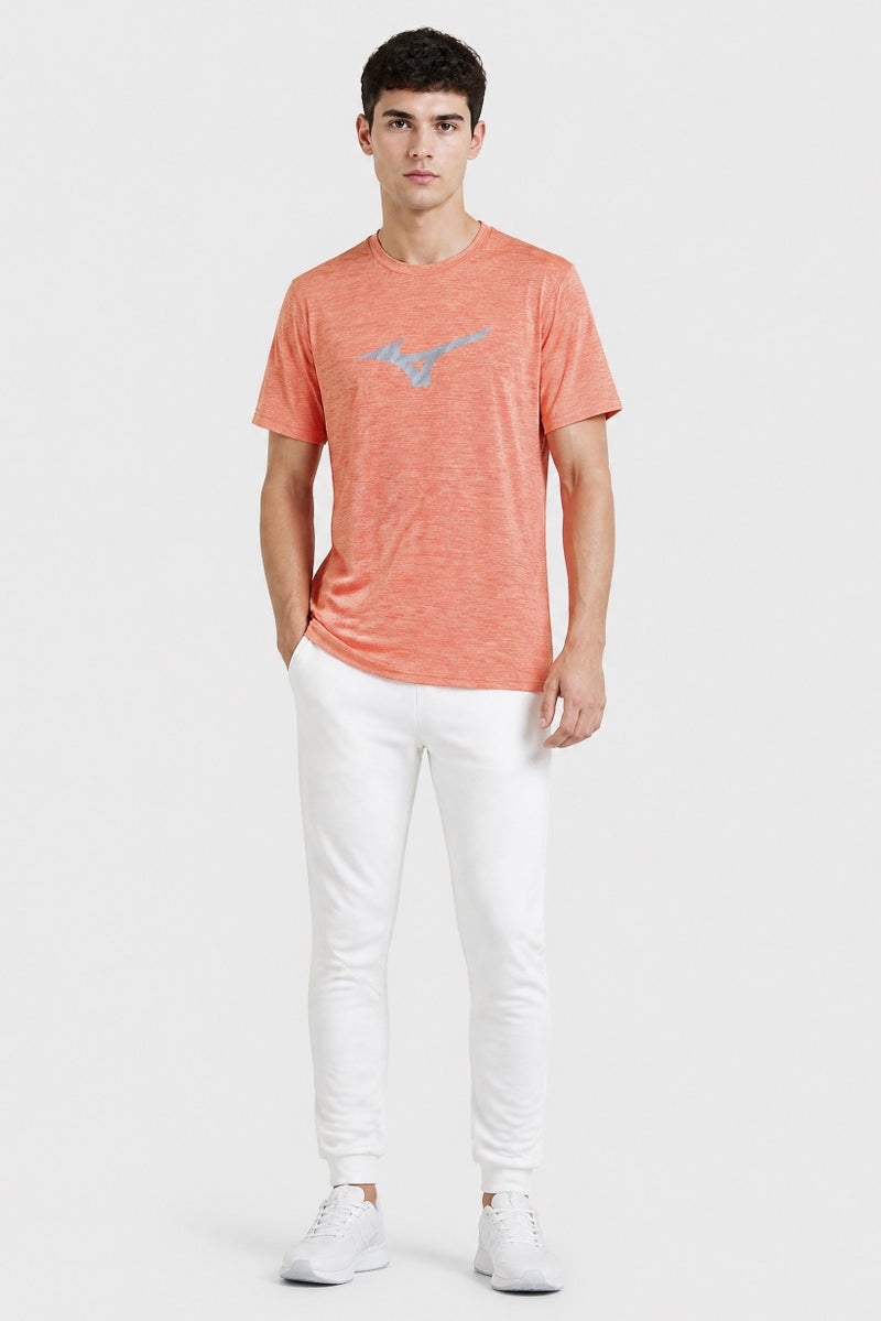 Mizuno Men Sportswear Fit Short Sleeve Training T-Shirt, Orange - Image 2