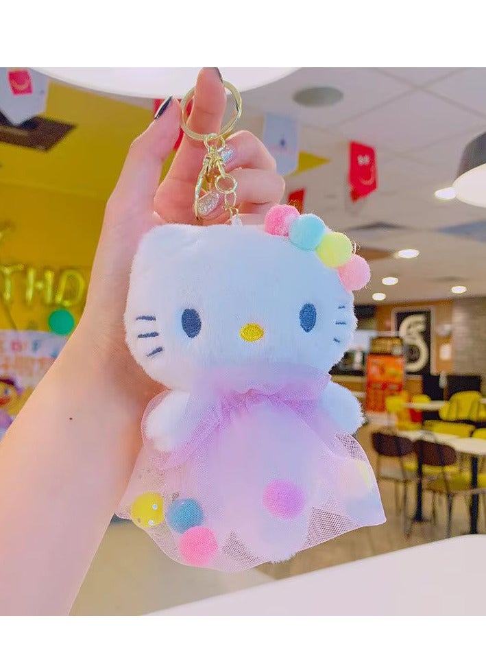 Hello Kitty Plush Keychain Soft Toy for Bags, Backpacks & Keys - Image 1