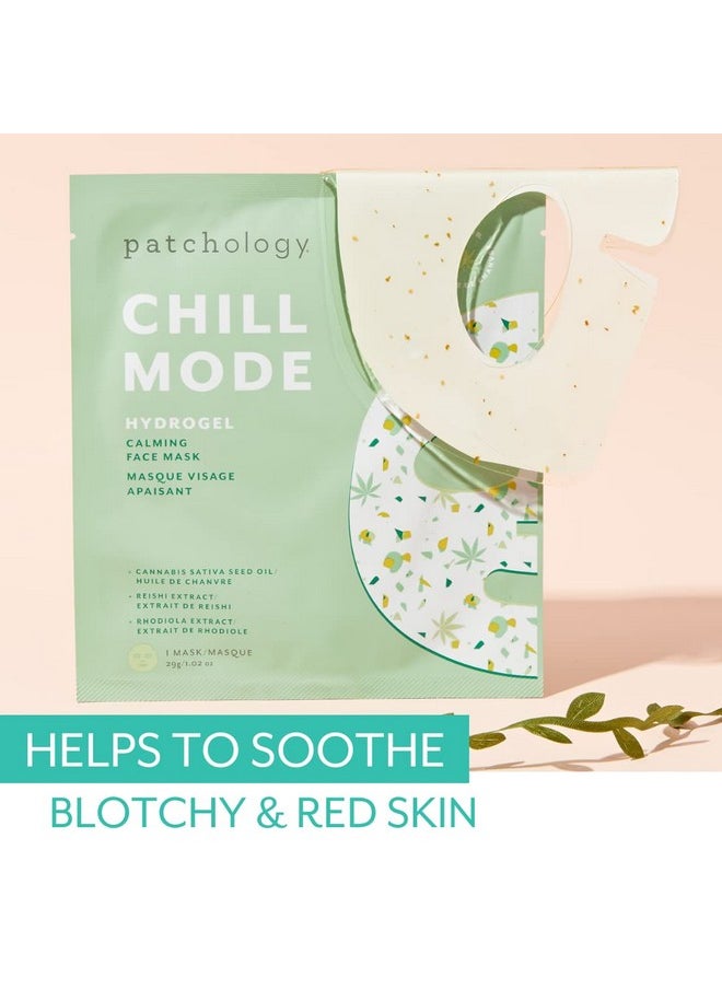 Patchology Hydrogel Face Mask With Cannabis And Sativa Seed Oil - Patchology Chill Mode - Gel Face Mask For Women And Men To Soothe And Moisturize Skin. 1 Count.  - Image 2