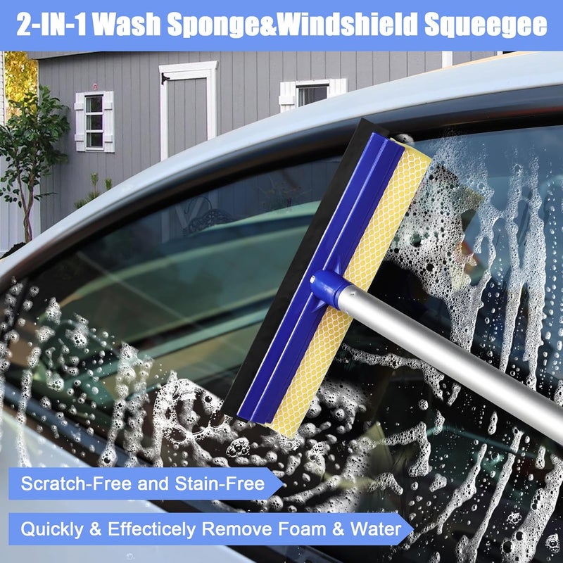 MAXVINI Car Cleaning Set with Telescopic Handle - Complete Interior & Exterior Wash Kit - Image 3