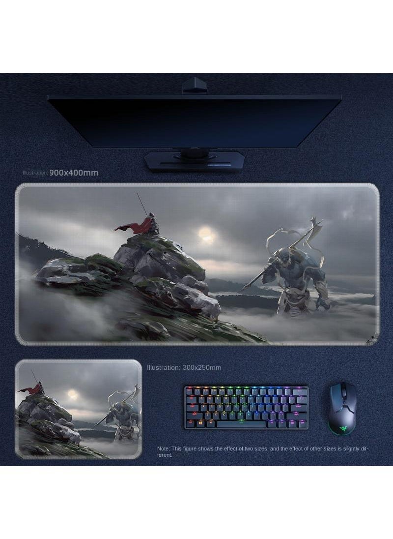 Y&D - Black Myth Wukong PS5 Gaming Mouse Pad, Keyboard Pad, Waterproof with Non-Slip Rubber Base - Image 1