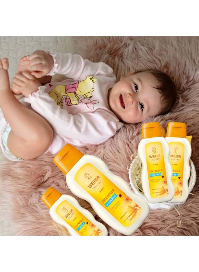 Weleda كريم استحمام مريح للأطفال مع مستخلصات القطيفة لبشرة الأطفال الحساسة 200 مل - Image 1