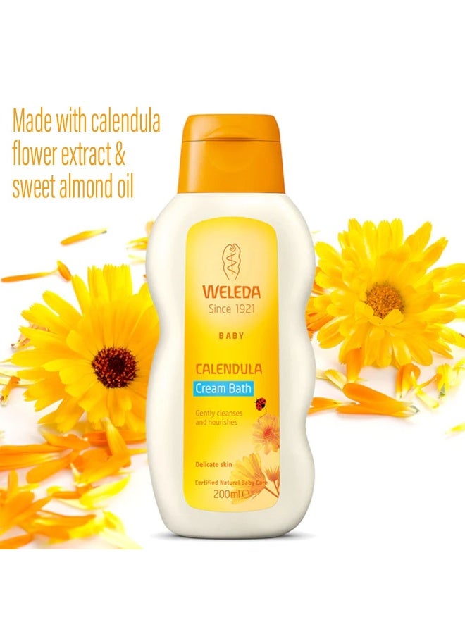 Weleda كريم استحمام مريح للأطفال مع مستخلصات القطيفة لبشرة الأطفال الحساسة 200 مل - Image 3