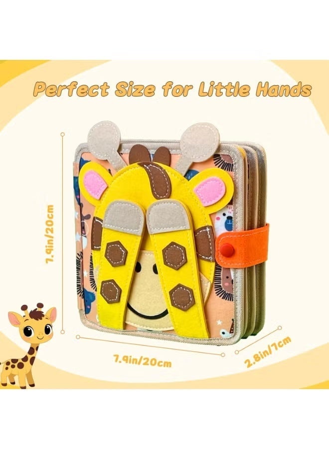 Busy Book for Toddlers 1-3, Toddler Busy Board Felt Quiet Book, Preschool Learning Activities Educational Sensory Toy for Kids Gift - Image 1