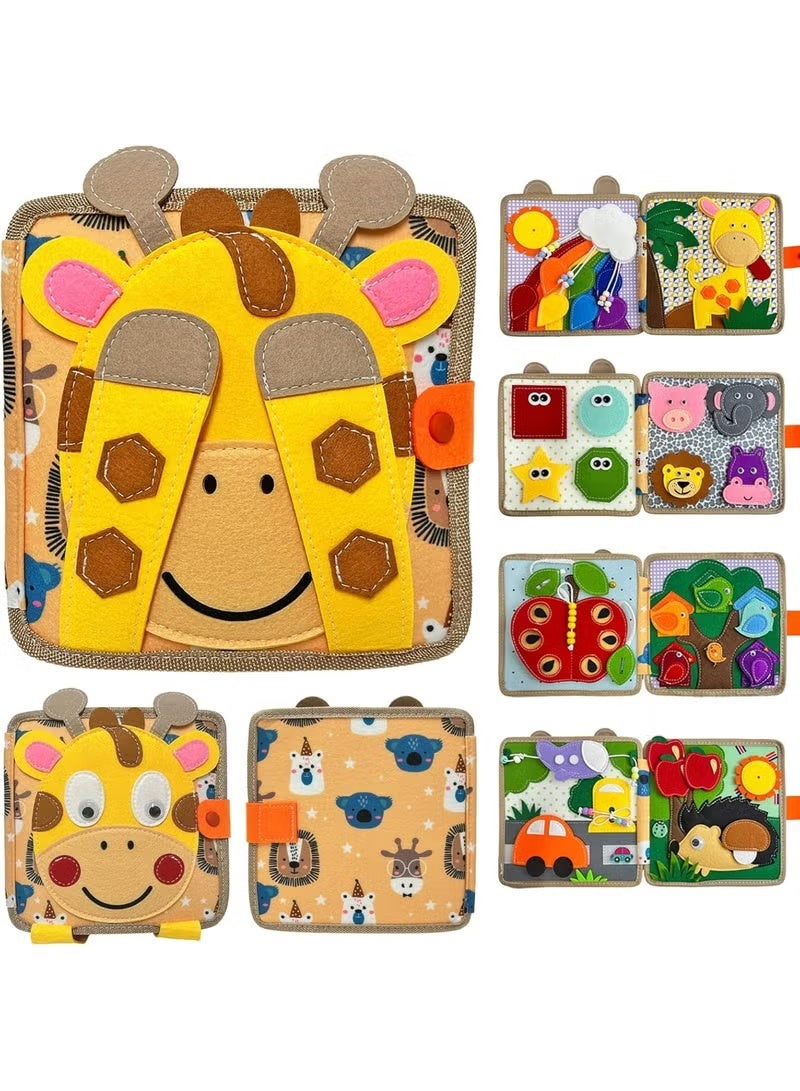 Busy Book for Toddlers 1-3, Toddler Busy Board Felt Quiet Book, Preschool Learning Activities Educational Sensory Toy for Kids Gift - Image 4