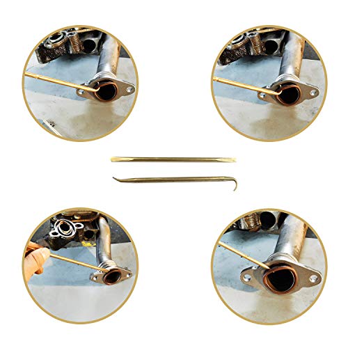 BUSY-CORNER Brass O-Ring Installation and Extraction Tools Kit, Set of 2 Pieces in a Color Box,Mini Hook O Ring Pick Set, for O Rings Removal,Oil Seal Puller and Extractor Remover in O-ringKit - Image 3