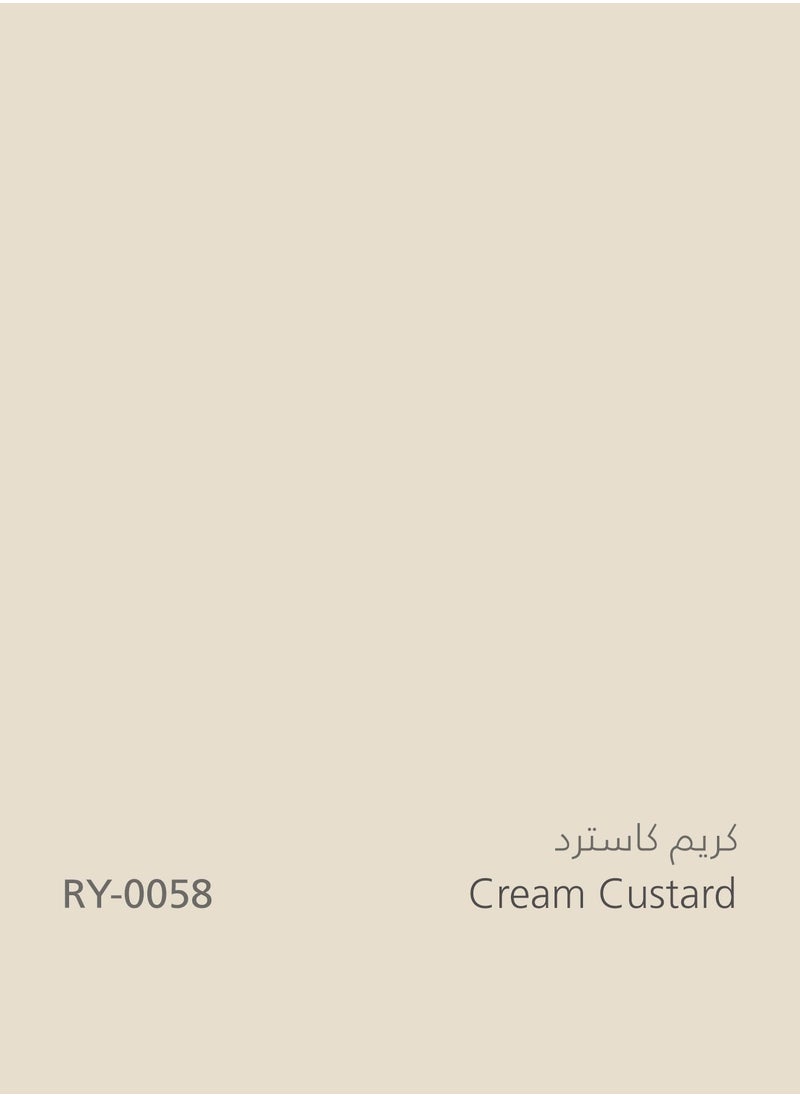 Jazeera Paints - Green Interior Walls Paints Silk (color :Cream Custard) 16.2L - Image 1