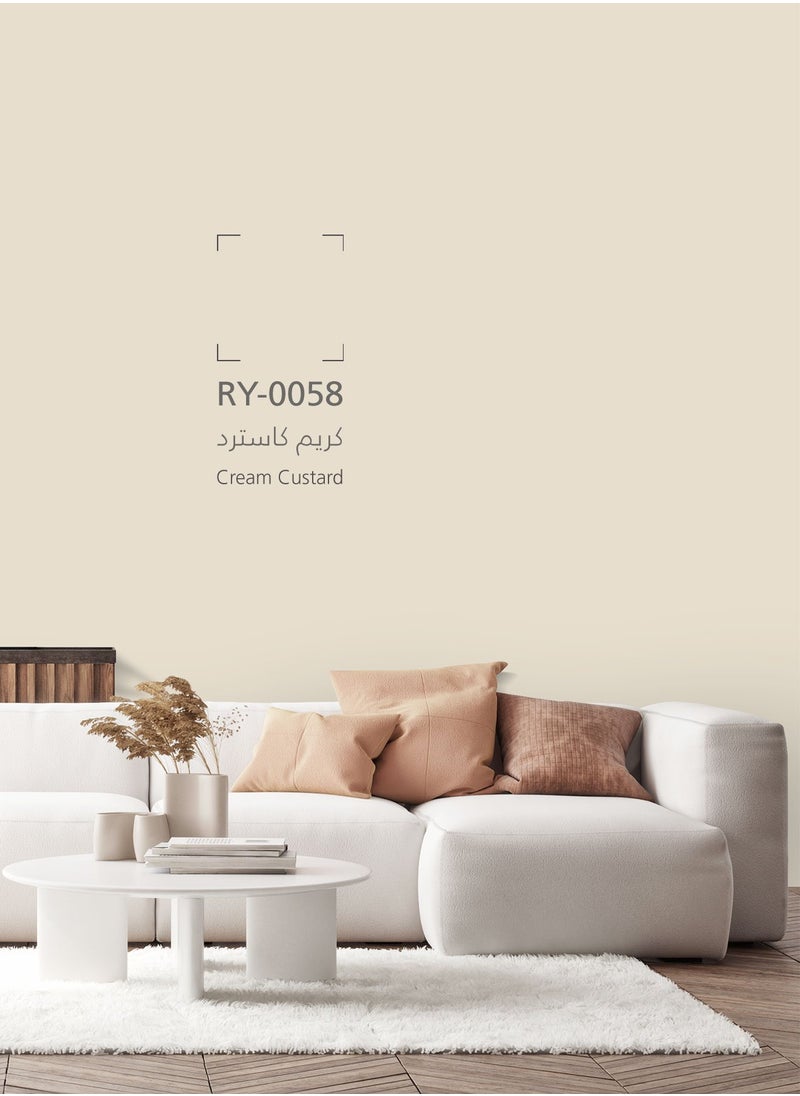 Jazeera Paints - Green Interior Walls Paints Silk (color :Cream Custard) 16.2L - Image 1