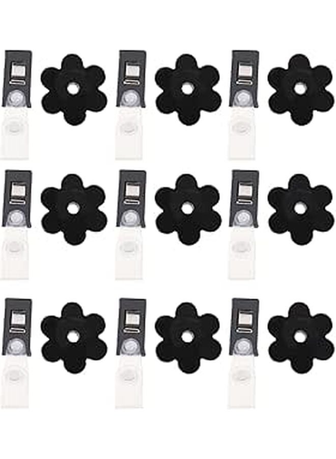 Rubber Windproof Garden Flag Clips 10pcs Outdoor Yard Flagpole Hardware - Image 1