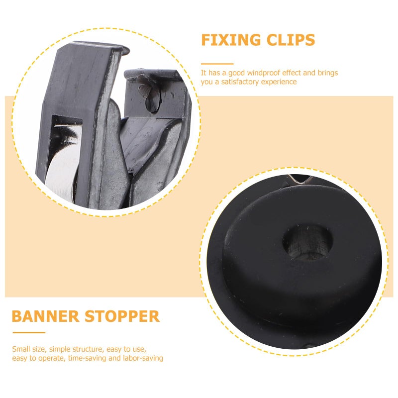 Rubber Windproof Garden Flag Clips 10pcs Outdoor Yard Flagpole Hardware - Image 4