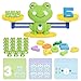 BAKAM Frog Balance Scale Toy Number Counting Blocks Games Montessori Math Games for Kids 57 Preschool Kindergarten Learning Activities STEM Educational Toys for 3 Year Old - Image 2